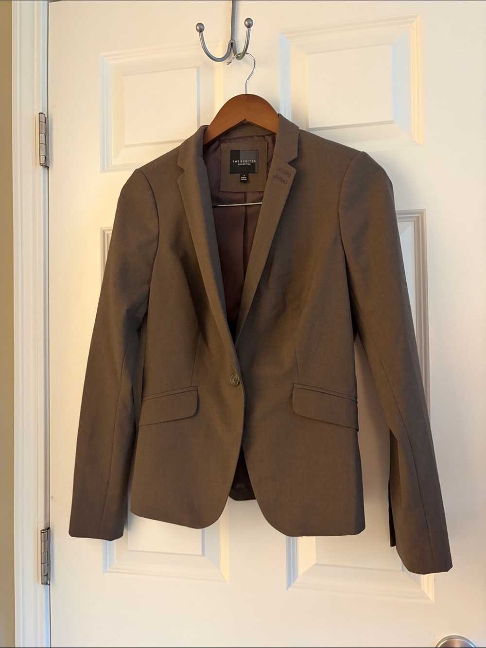 NWOT-The Limited Women's Brown Tailored Single-Button Blazer